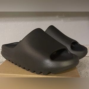Adidas Yeezy slides brand new onyx (Black) color women size 8 men size 9.